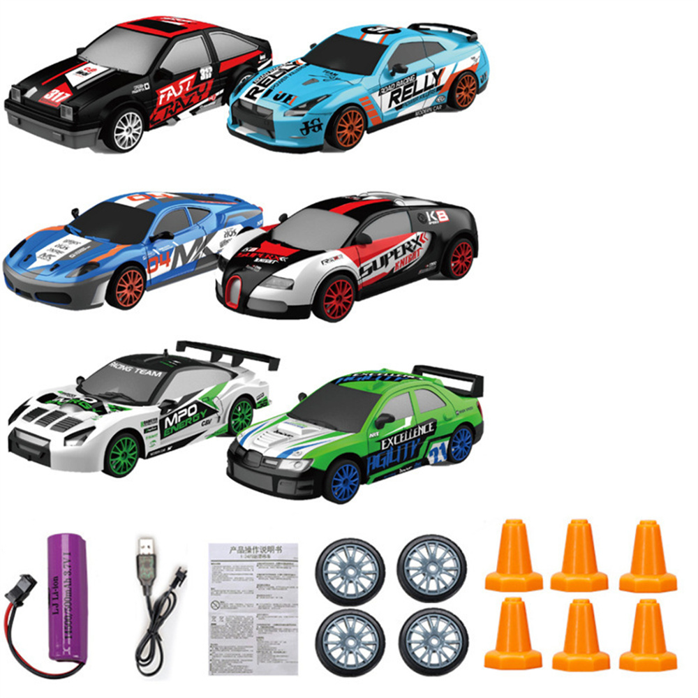 HB Toys SC24A RTR 1/24 2.4G 4WD Drift RC Car LED Light On-Road Vehicles RTR Models Kids Children Gift Toys