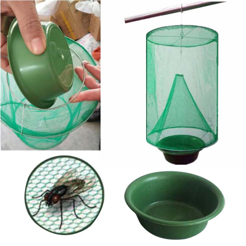 

Mosquito Insect Catching Net Folding Mosquito Capture Catching Fly Mesh Net Hanging Trap Insect Bug Killer-flies Mesh Net Flying Catcher Trap with Pot