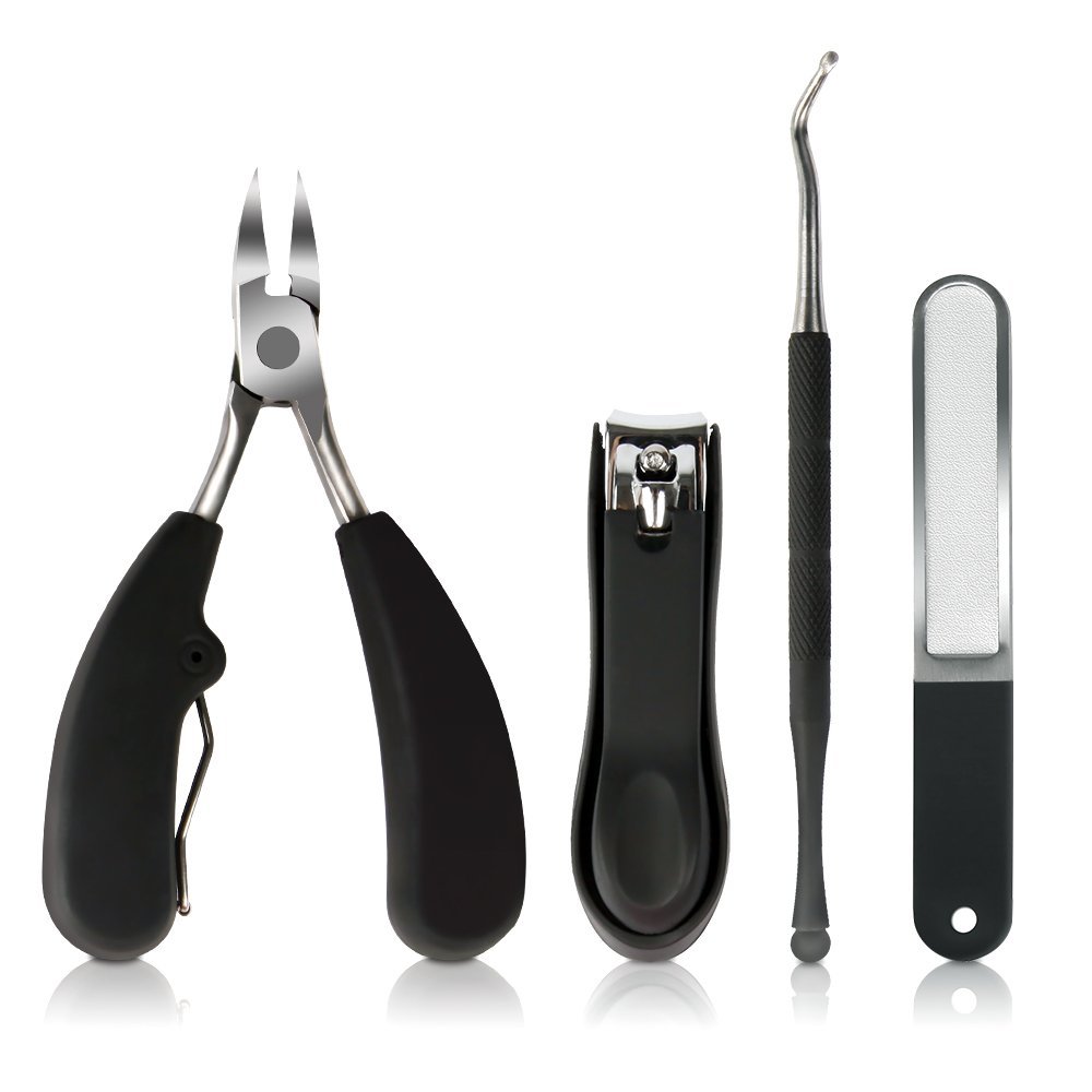

Y.F.M® 4 in 1 Precision Ingrown Toenail Nipper Stainless Steel Nail Clipper File Lifter Cleaner Pedicure Tools