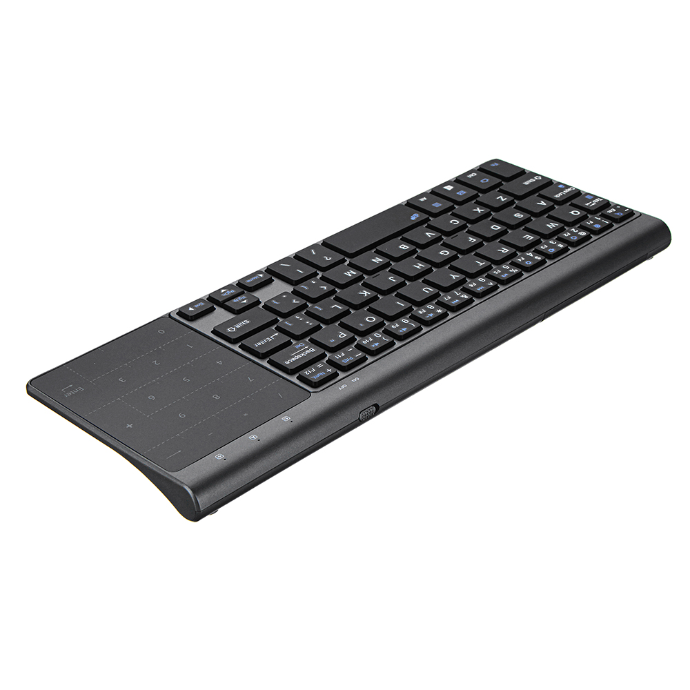 JP136 Ultra Thin 2.4GHz Wireless Keyboard with Touch Pad for Laptops Desktop Computers 13