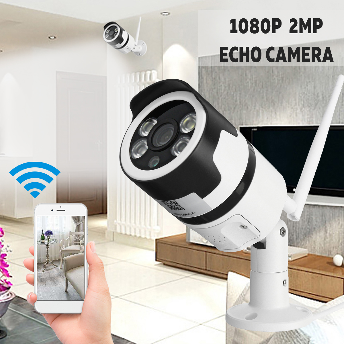 1080P 2MP WiFi Home Security IP Camera Motion Detection Night Vision For Alexa Echo 10