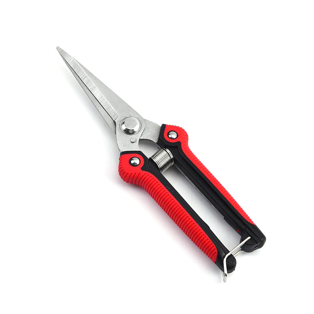 Garden Pruning Shear Straight Blade Shears Stainless Steel Elbow Cut Tools for Shrub Trimmer Household Leaf Potted Branch Pruner