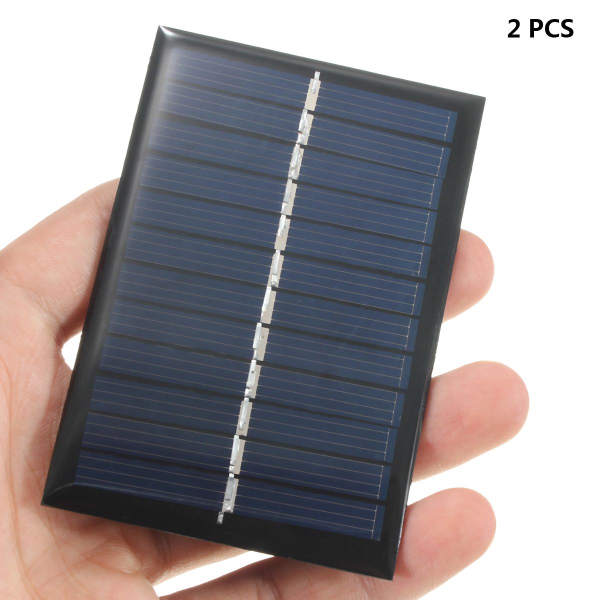 2PCS 6V 100mA 0.6W Polycrystalline Mini Epoxy Solar Panel Photovoltaic Panel 18