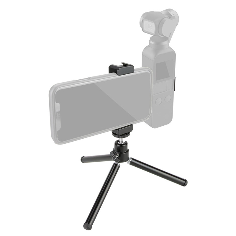 Bakeey Handheld Gimbals Clamp Holder Mount Tripod Bracket w 1/4'' 3-Axis Stabilizer for OSMO POCKET PTZ Mobile Phone Clip Extension PTZ