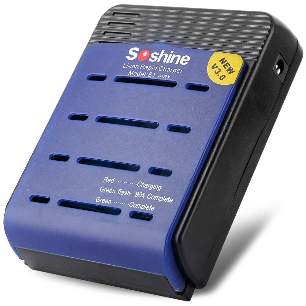 

Soshine S1 Max 4 Slot CC CV Li-ion 18650 17650 17500 Батарея Зарядное устройство с повышенной защитой от задержек