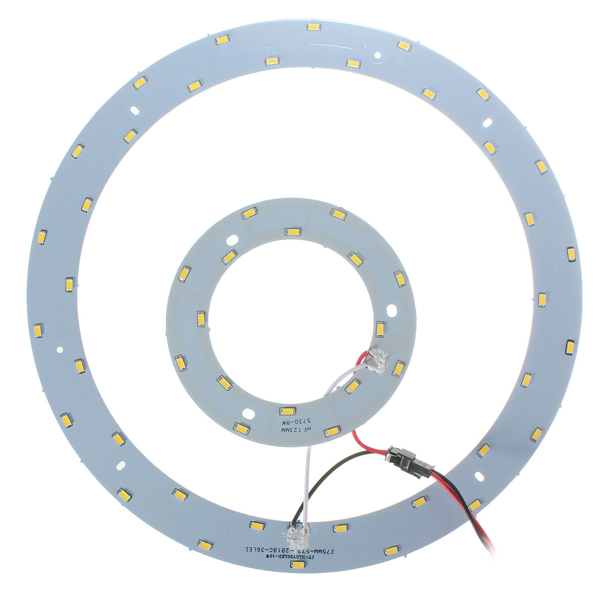 25W 5730 SMD LED Double Panel Circles Annular Ceiling Light Fixtures Board Lamp
