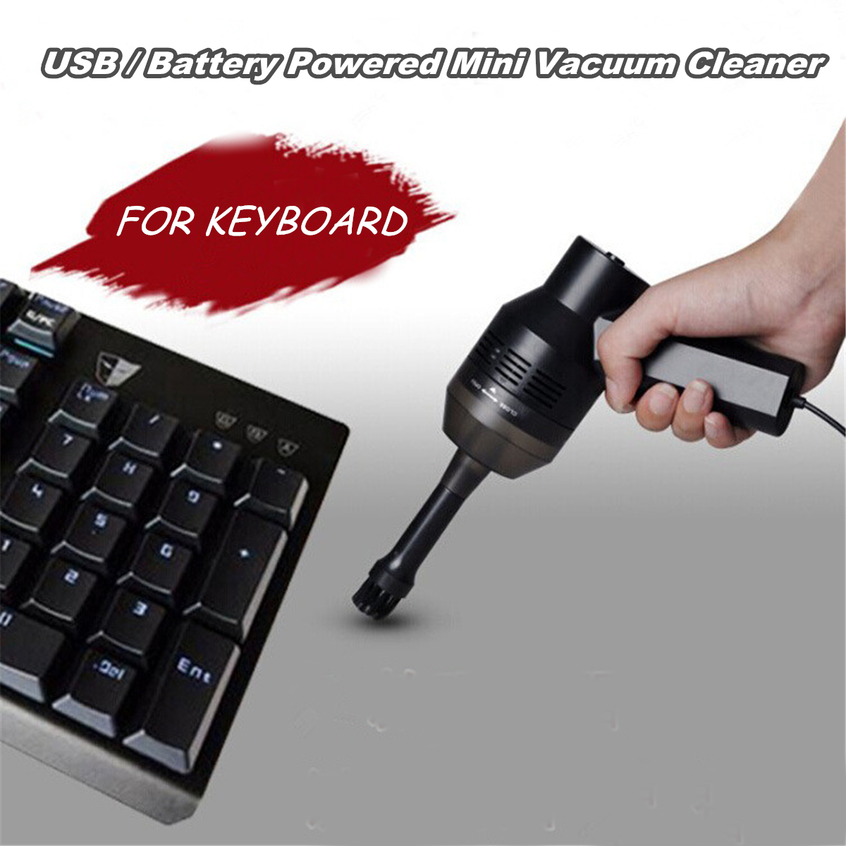 Mini Vacuum Cordless Vacuum Desk Vacuum Cleaner Multiused Keyboard Cleaner Electric Portable USB Cleaner Tool