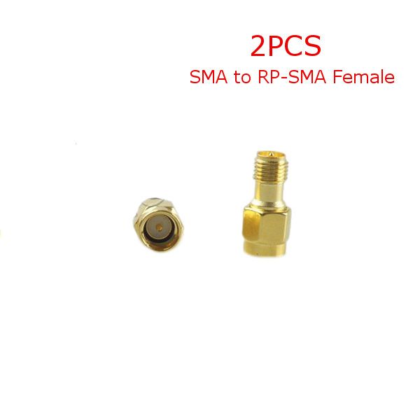 

2PCS 5.8G FPV Antenna Gain Connector Adapter SMA to RP-SMA Female