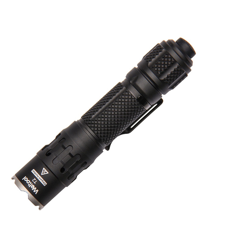 Weltool T2 1730LM EDC Tactical Flashlight Come with 18650 Battery Mini LED Torch For Outdoor Hunting Shooting Camping Fishing