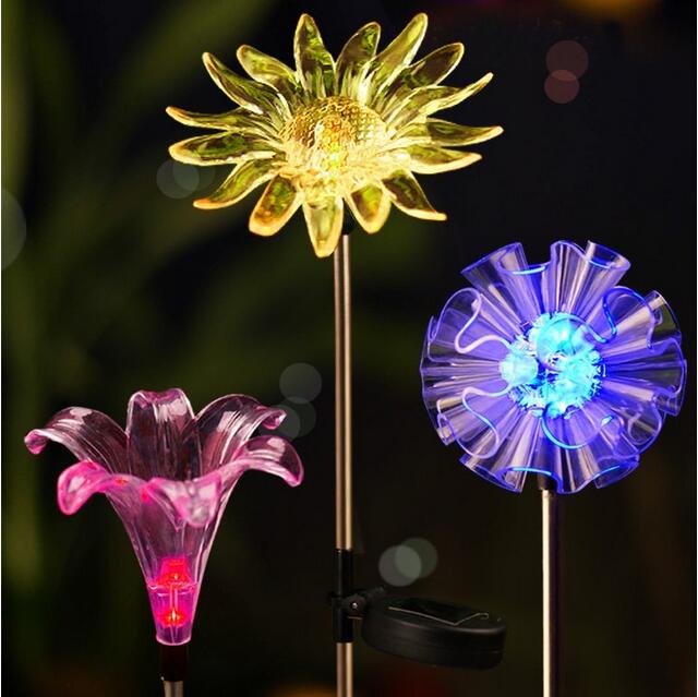 

ARILUX® Solar Multi-color Changing LED Flower Stake Light for Outdoor Garden Patio Yard Decor