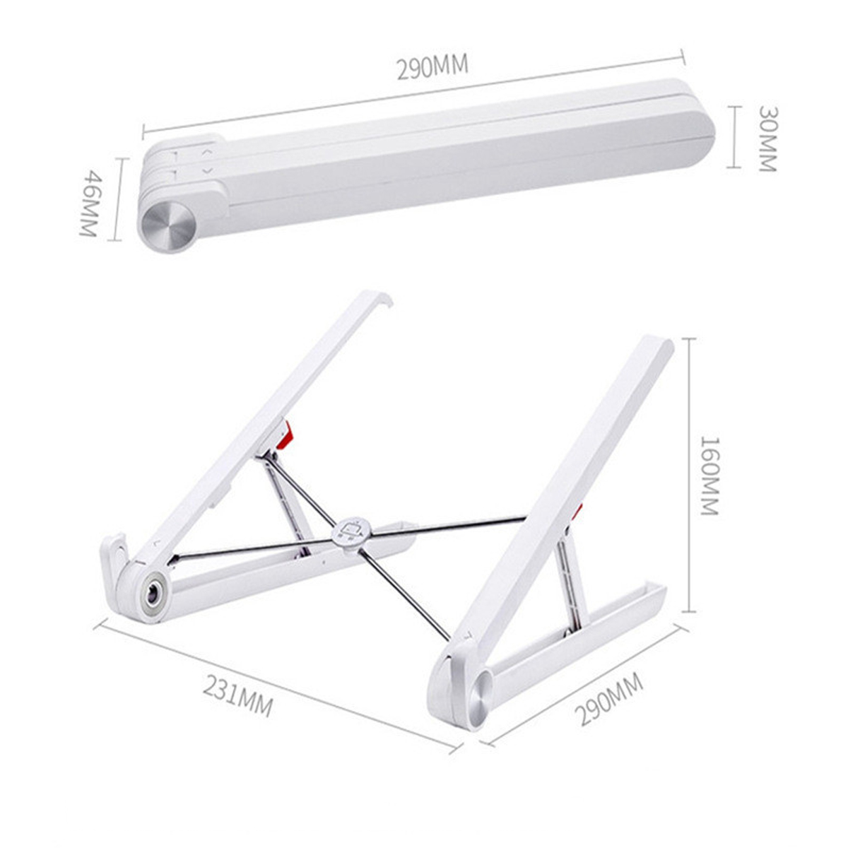 Portable Desktop Foldable Height Adjustable Notebook Stand Heat Dissipation For Notebook MacBook 11.0-17.0 Inches
