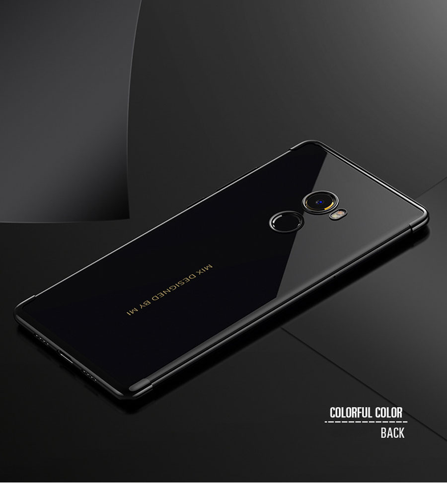 Bakeey Luxury Ultra-Thin Plating Soft TPU Protective Back Cover Case For Xiaomi Mi MIX 2 Non-original