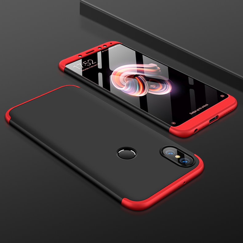 Bakeey™ 3 in 1 360° Full Protective Case+Tempered Glass Screen Protector For Xiaomi Redmi Note 5 Non-original