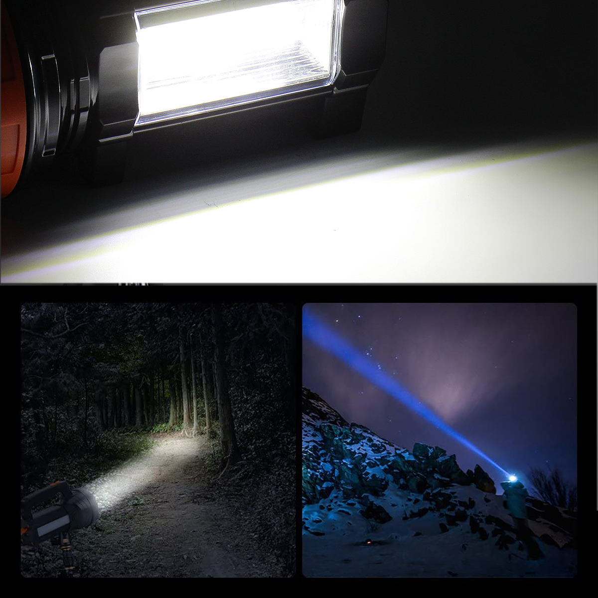 XS-006/XS-007/XS-008 Sloar Flashlight With COB Side Light