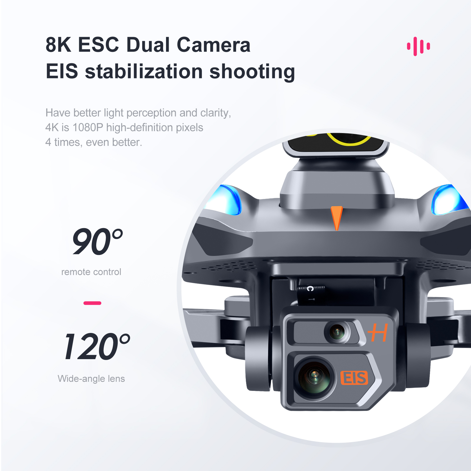 XKJ K911 Max 5G WIFI FPV GPS with 8K ESC Dual Camera 360° Obstacle Avoidance Optical Flow Positioning Brushless 225g Foldable RC Drone Quadcopter RTF