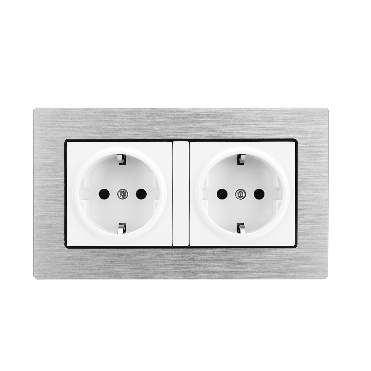 

16A AC110V-250V Wall Double Switch Socket Power Outlet Panel Adapter EU