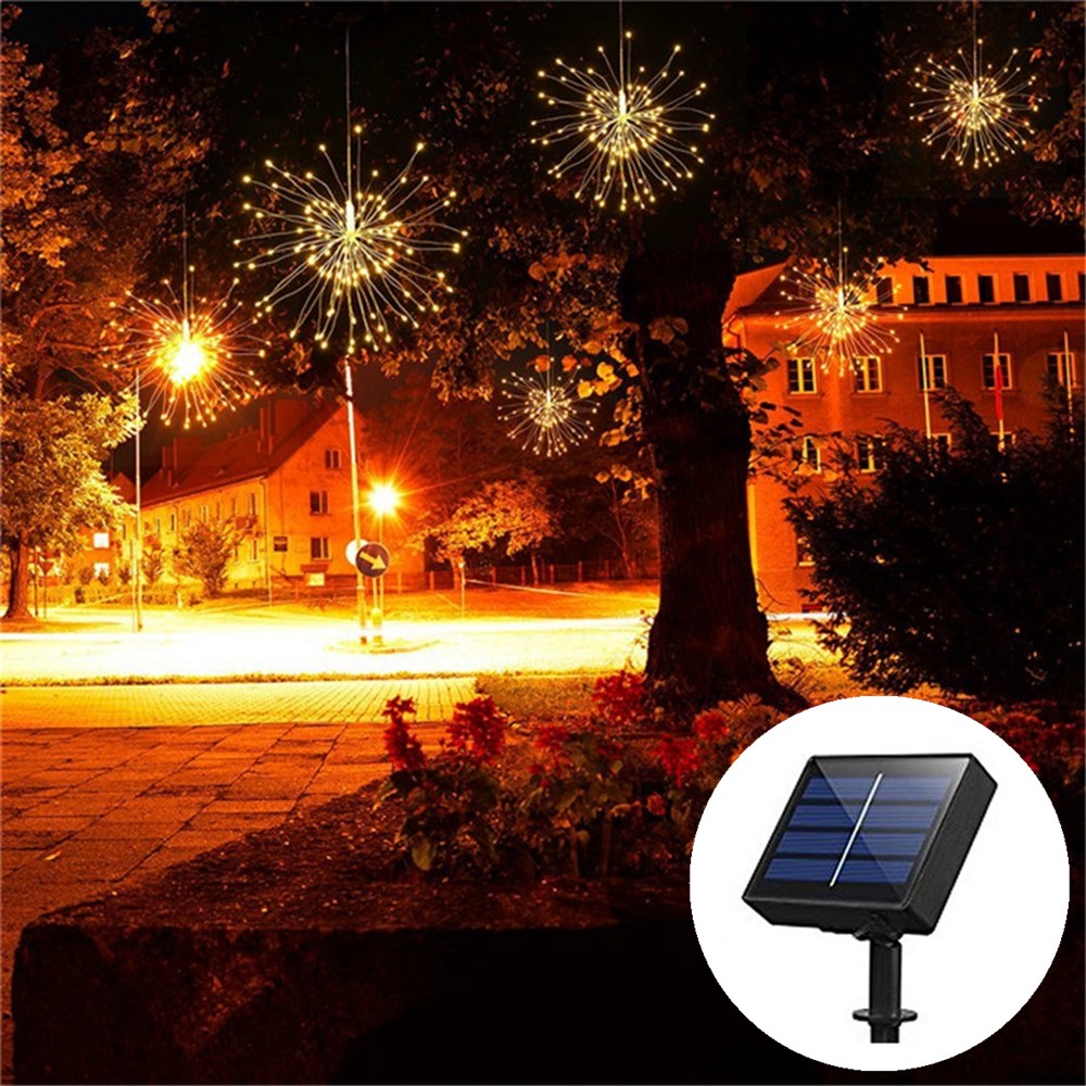 

Solar Powered 120LED 8 Modes IP65 DIY Firework Starburst Fairy String Christmas Wedding Light DC2V