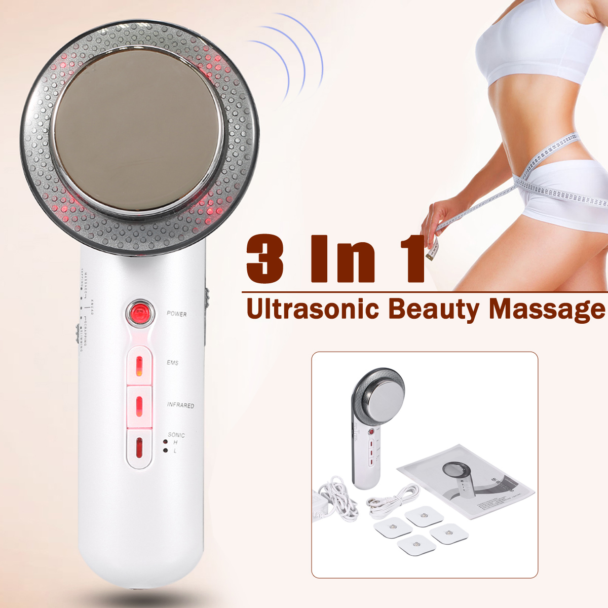 Ultrasonic 3 in 1 Skin Tightening Body Slimming Machine
