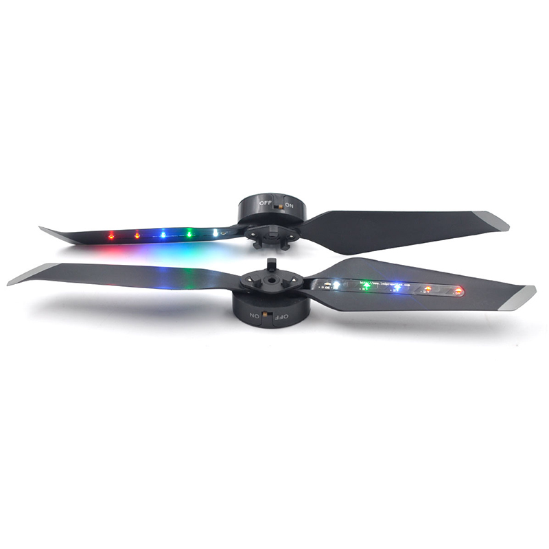 2PCS 8743 LED Flash Low Noise Quick-Release Propeller Props Blades For DJI Mavic 2 PRO/ZOOM Drone - Photo: 7