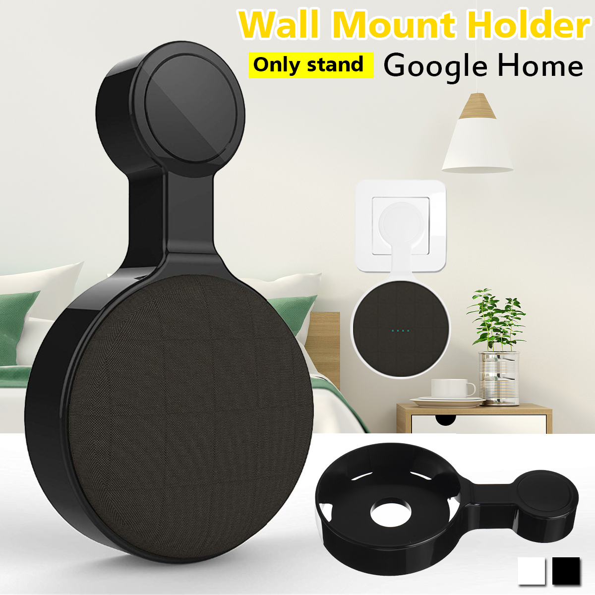 Portable Wall Mount Holder Plastic Speaker Stand for Google Home Speaker
