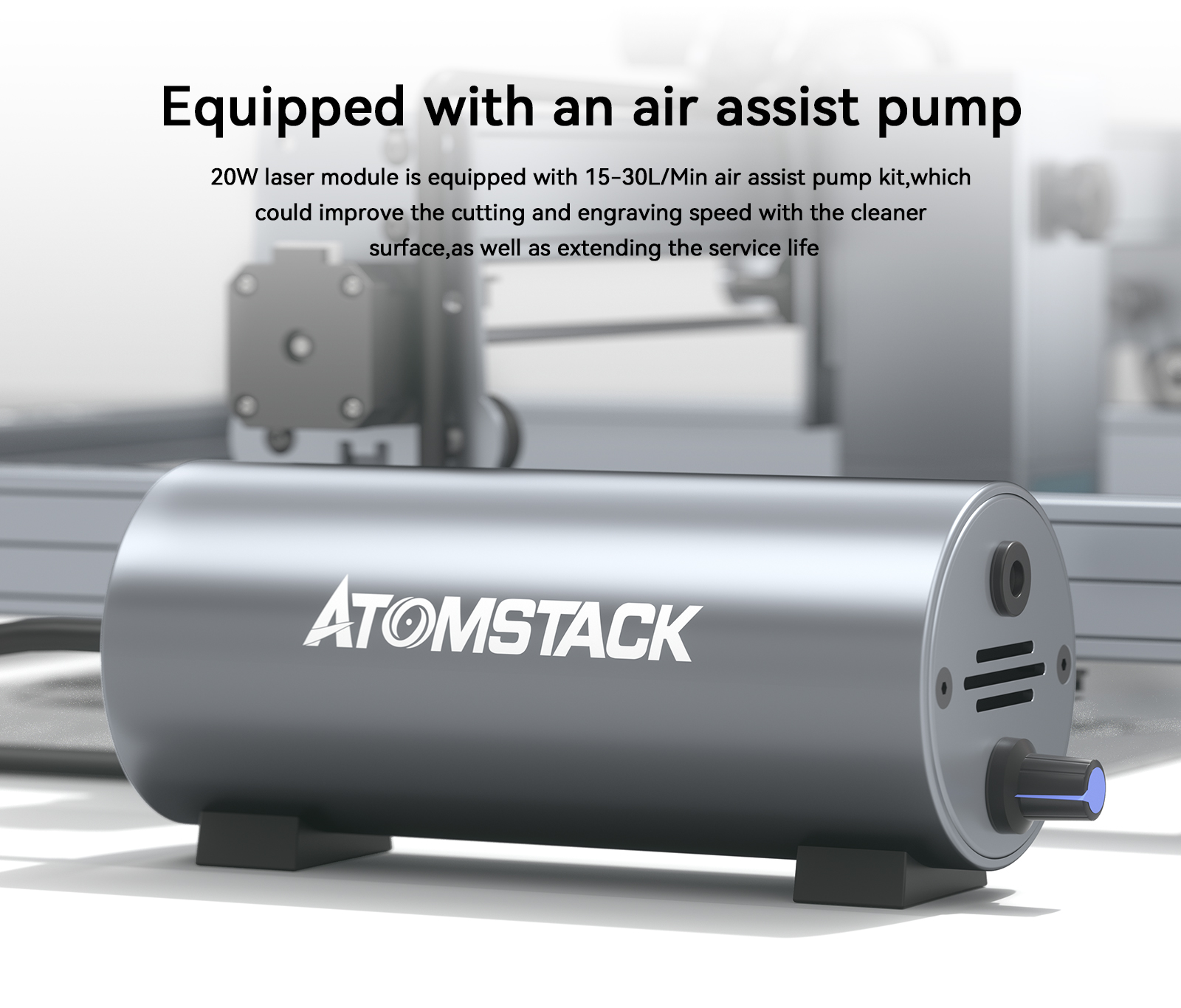 Atomstack M100 20W Quad Laser Module With Air Assist System