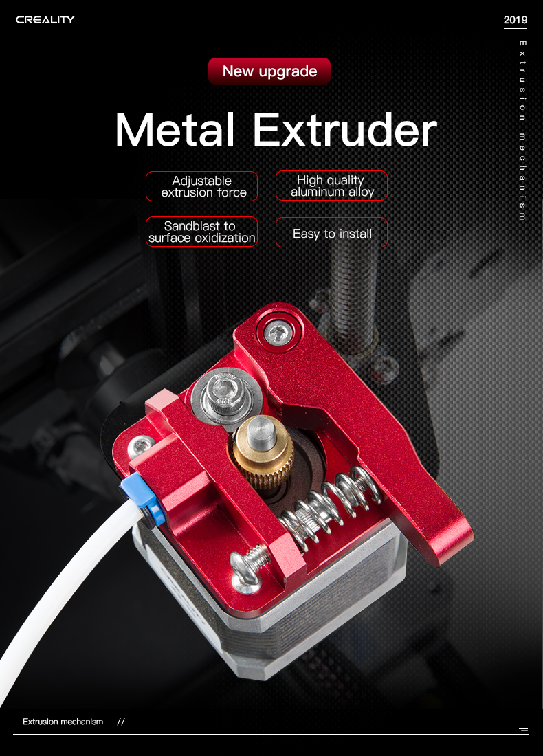 Creality 3D® New Upgraded All Metal Red Block Bowden Extruder Kit for Ender-3/Ender-3 Pro/Ender-3 V2/CR-10 Pro V2 3D Printer