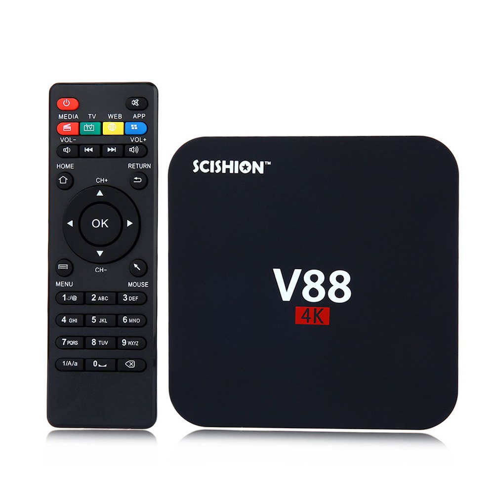 

SCISHION V88 RK3229 4K Android 5.1 1G 8G WIFI LAN Dolby DTS Media Player TV Box Android Mini PC