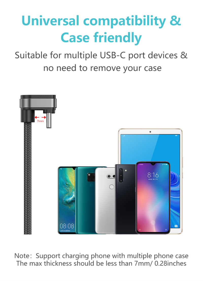 KUULAA 180 Degree 2.4A Micro USB Fast Charging Data Cable for ASUS ZenFone Max Pro (M1) ZB602KL