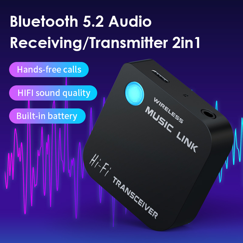 TRX30 bluetooth 5.2 Transceiver Audio 2 in 1 Transmitter and Receiver RX/TX Mode Wireless bluetooth  for bluetooth Speaker TV