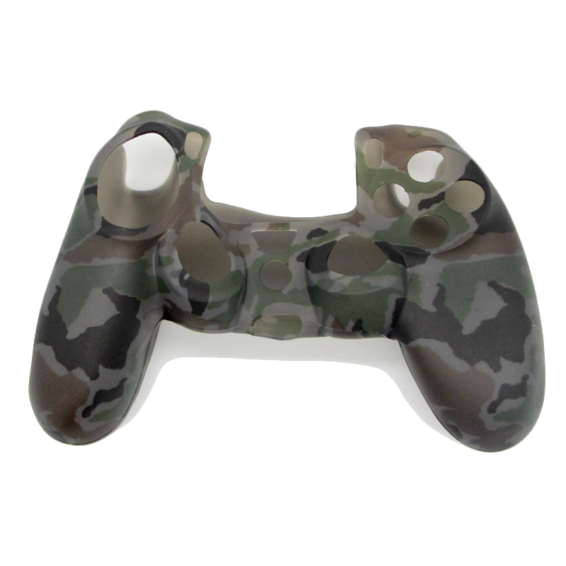 Camouflage Army Soft Silicone Gel Skin Protective Cover Case for PlayStation 4 PS4 Game Controller 55