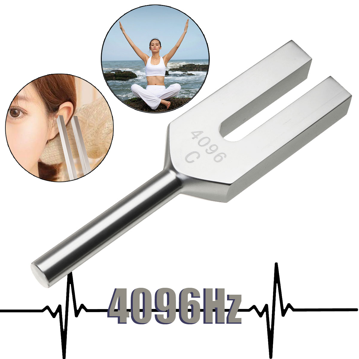 Canyita Aluminium Alloy Tuning Fork High Frequency Tuning Fork for Relaxation and Massage
