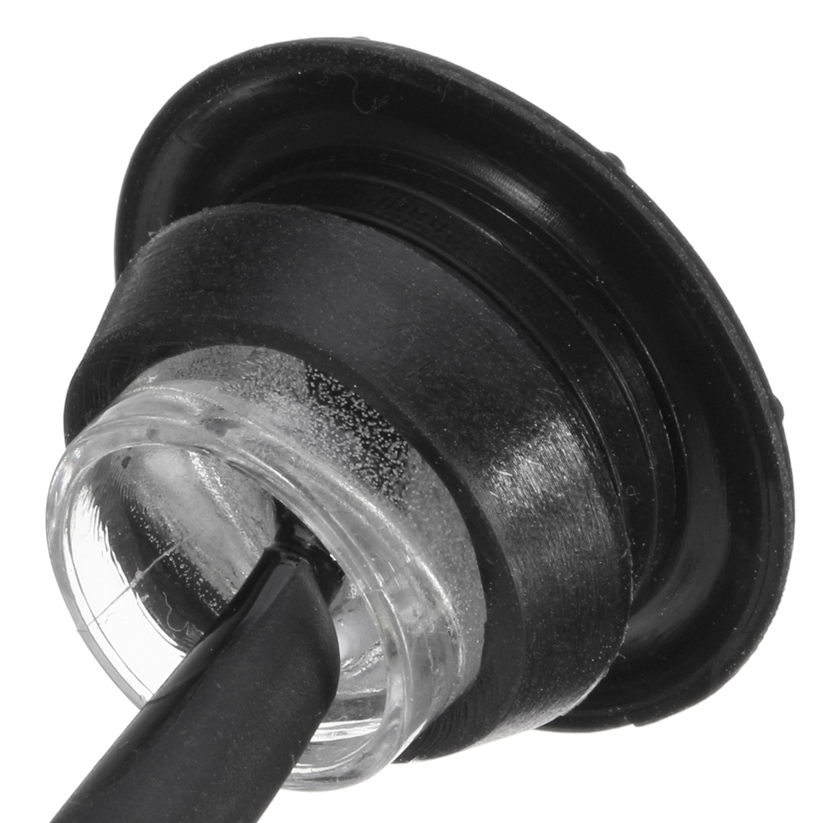 12V Mini Round LED Bullet Button Side Marker Lights Metal