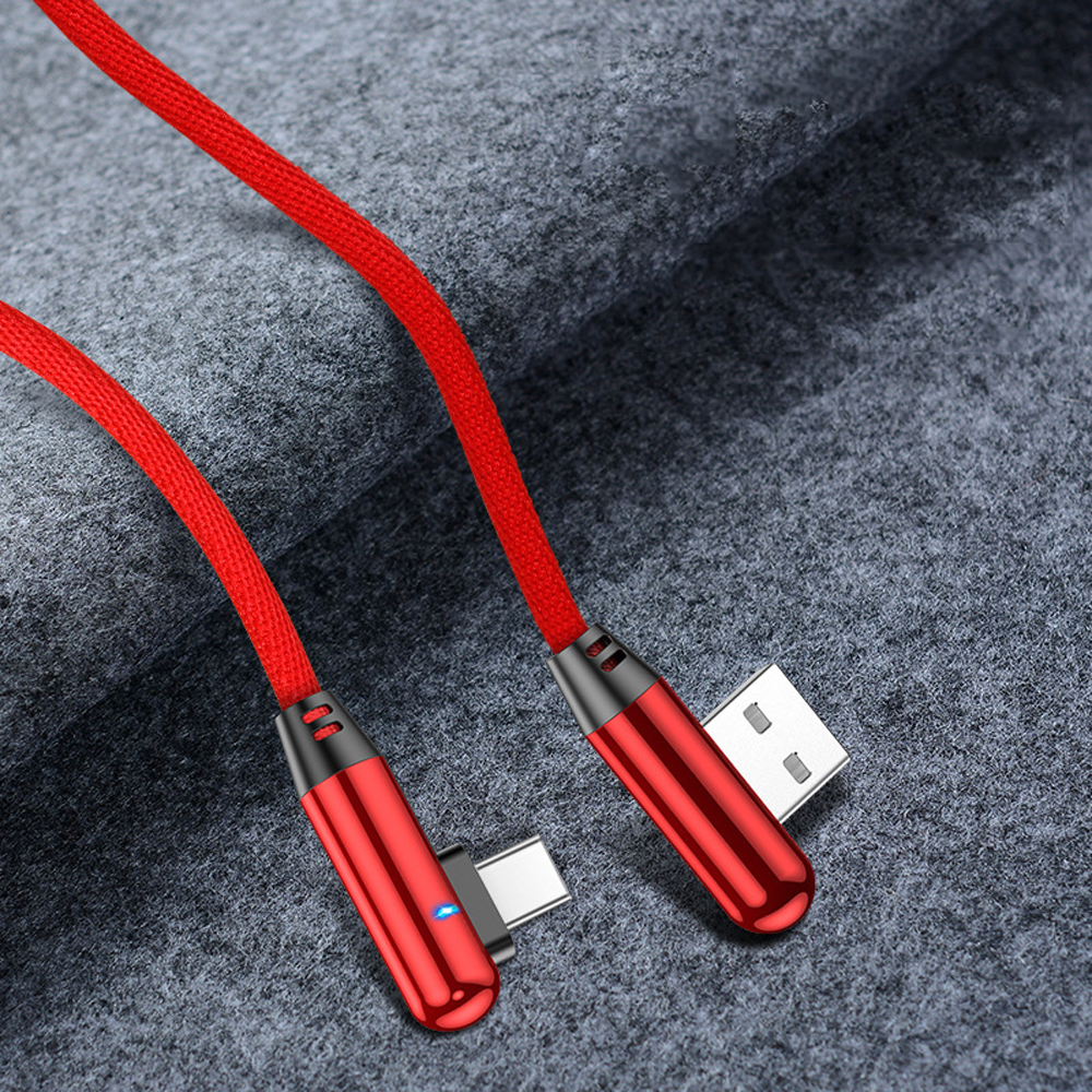 Bakeey 2.4A USB Type C Data Cable LED Light Fast Charging For Huawei P30 Pro P40 Mi10 9Pro S20 5G