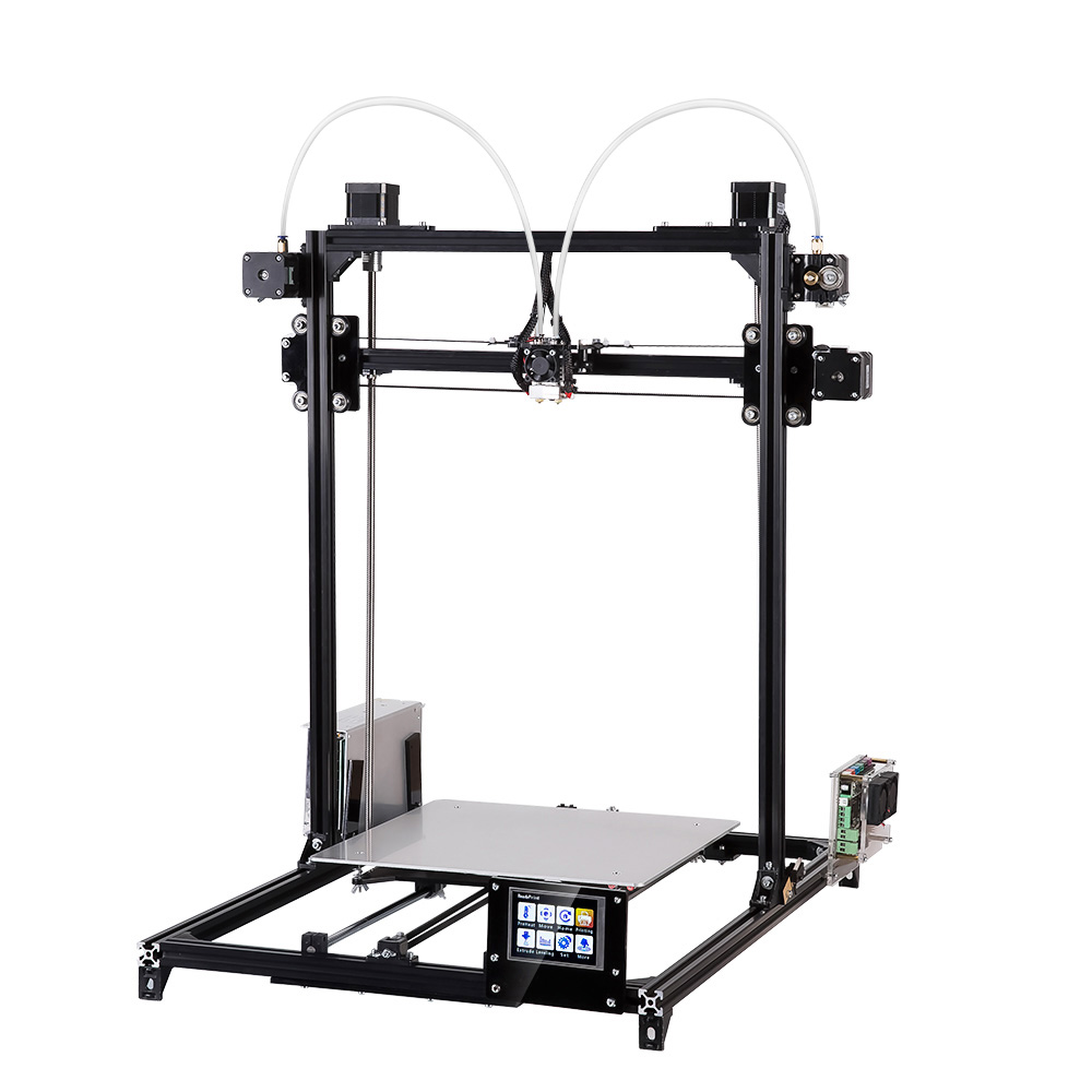 FLSUN® C Plus Desktop DIY 3D Printer With Touch Screen Dual Nozzle Auto Leveling Double Z-motors Support Flexible Filament 300*300*420mm Printing Size 11