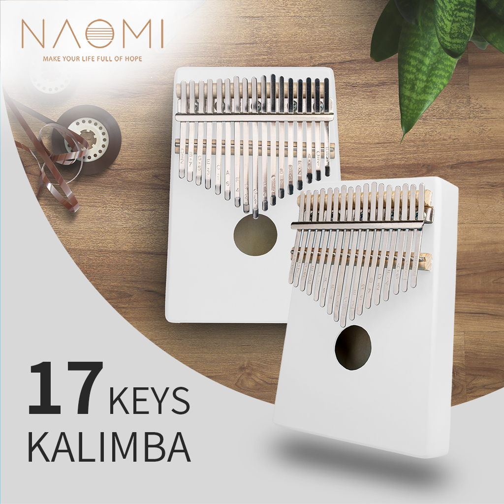 NAOMI K06 17 Keys Kalimba Wihte Thumb Piano Musical Instruments