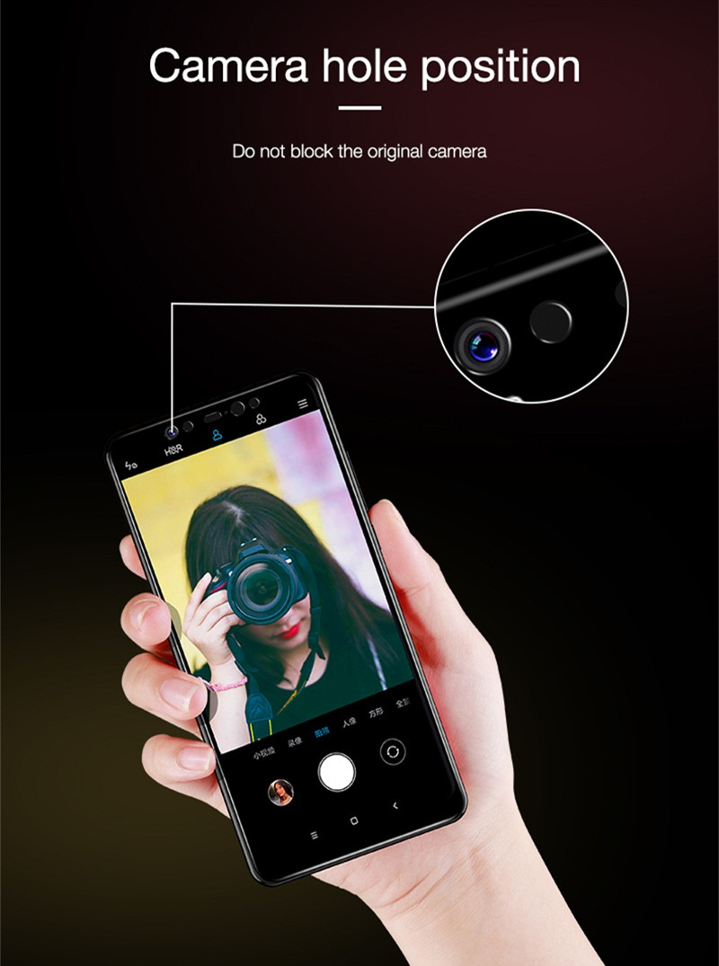 Cafele 4D Curved Edge Full Cover Anti-explosion Tempered Glass Screen Protector for Xiaomi Mi 8 SE Non-original