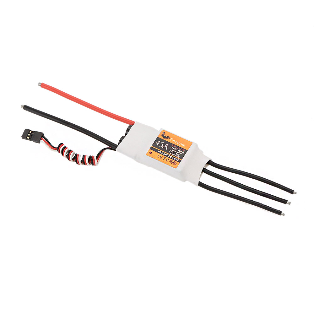 

Favourite FVT Swallow Series 45A 2-4S Brushless ESC With 5V 3A BEC For RC Airplane