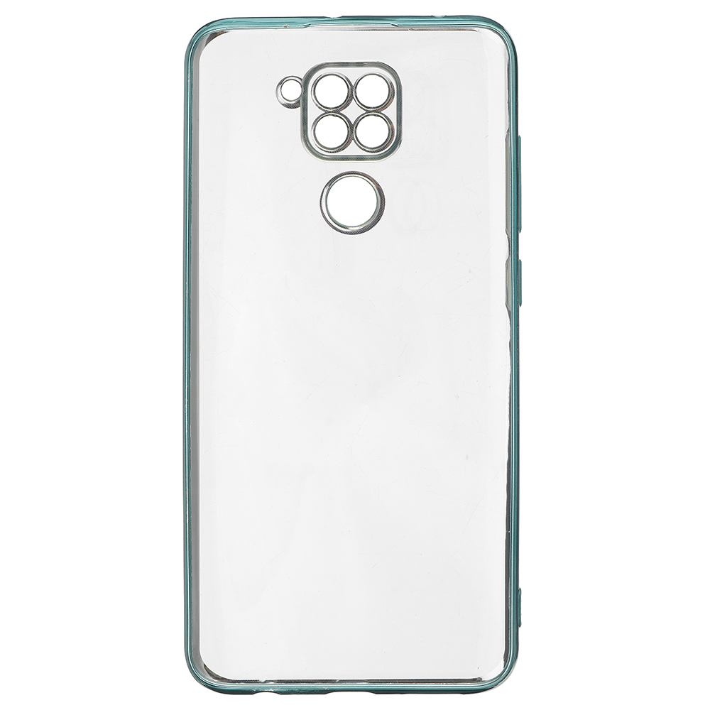 Bakeey for Xiaomi Redmi Note 9 / Redmi 10X 4G Case 2 in 1 Plating Lens Protect Ultra-thin Anti-fingerprint Shockproof Transparent Soft TPU Protective Case Non-original