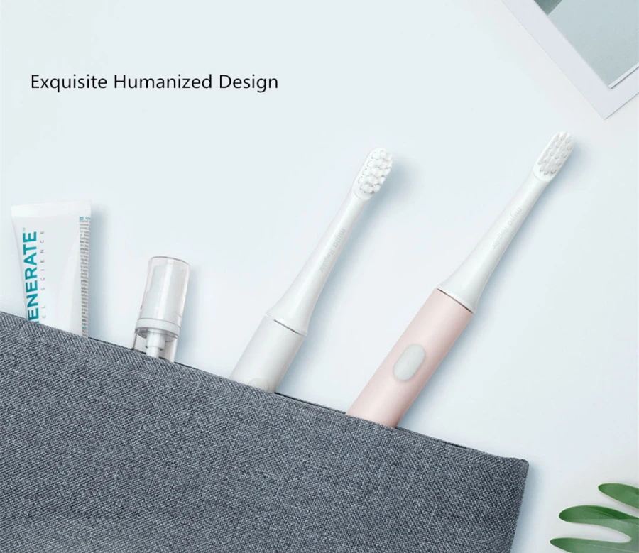 Mijia T100 Mi Smart Electric Toothbrush 46g 2 Speed Xiaomi Sonic Toothbrush Whitening Oral Care - White