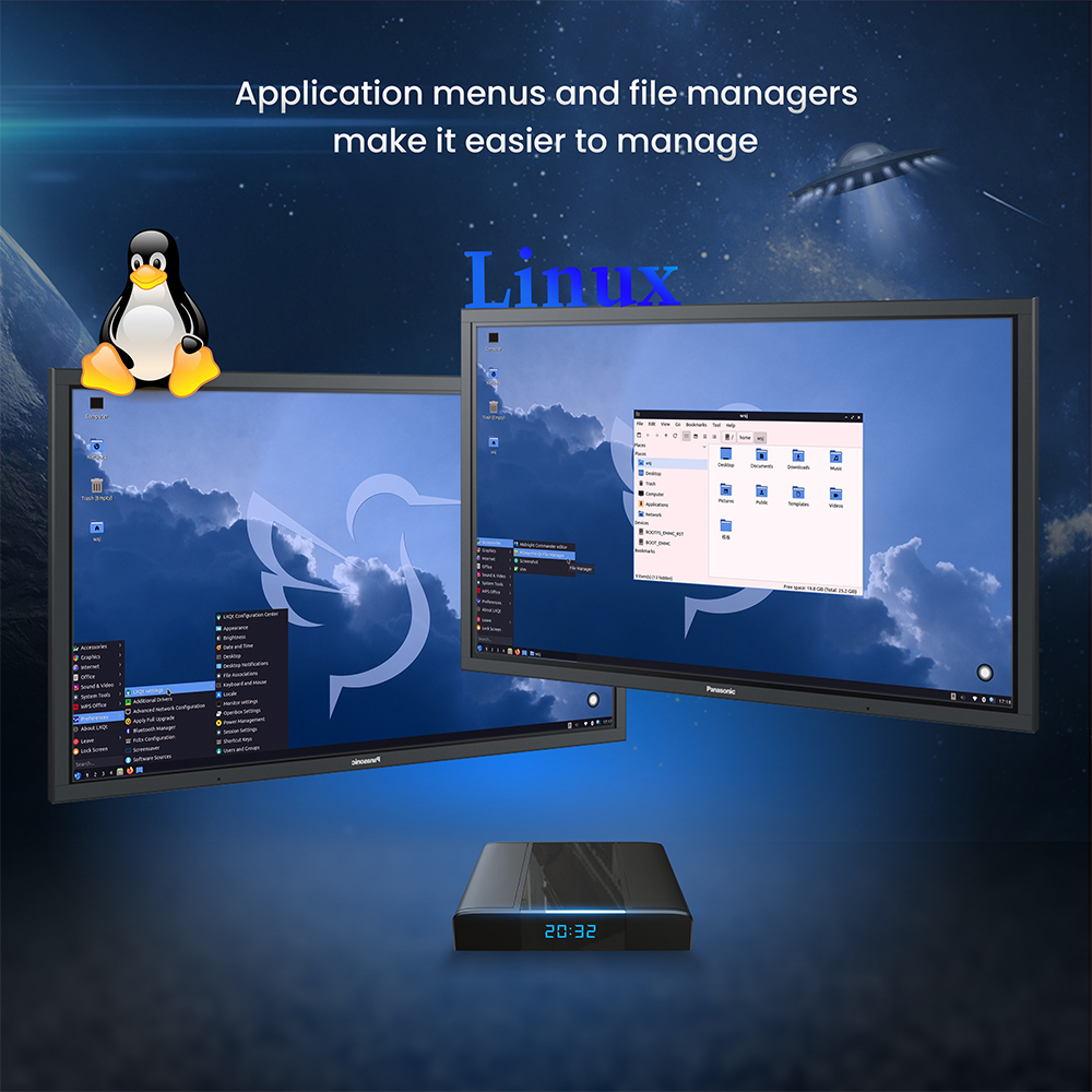 X96 Linux 5.15 OS Set Top Box BT 4.2 2.4G/5G WiFi TV Box Amlogic S905X3 4GB 32GB Digital Signage Player Media