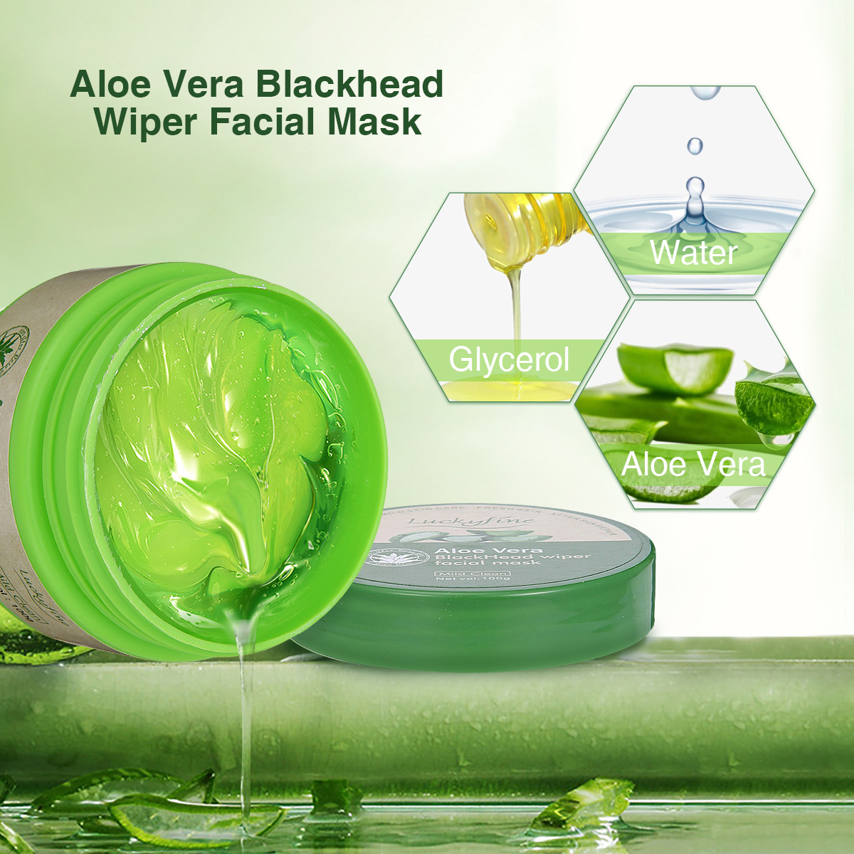 LuckyFine Aloe Vera Peel-off Facial Mask