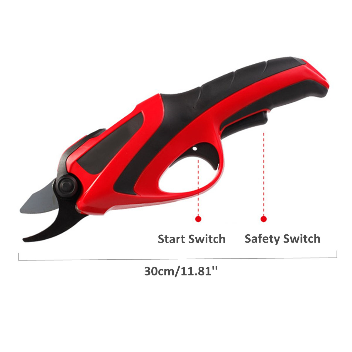 220-240V Rechargeable Electric 3.6V Battery Cordless Secateur Branch Cutter Pruning Shears 12
