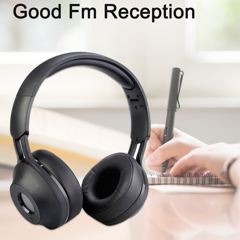 Retekes TR104 FM Headset Radio Headphone Receiver LED Display Foldable for Meeting Train Church Translation Simultaneous Interpretation System