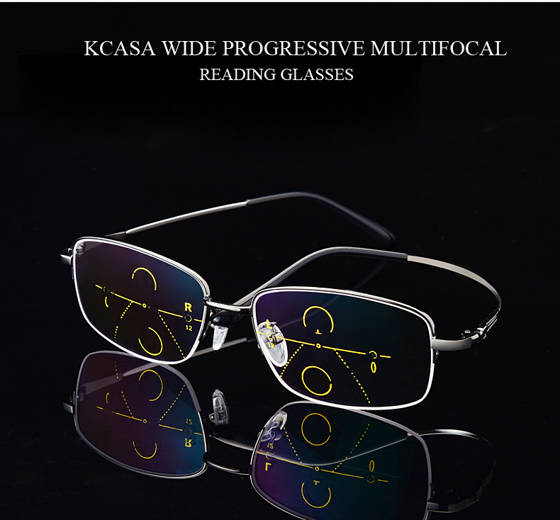 KCASA Прогрессивное многофокальное считывание Очки Рамка с памятью