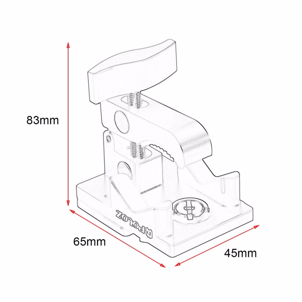 PULUZ PU196 Multifunctional Fixing Clamp Universal Aluminum Alloy Mount for Sport Action Camera