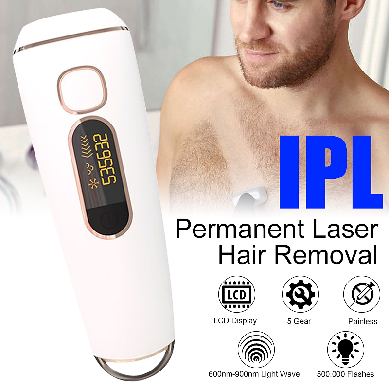 Removal Device LCD Screen 500,000 Flashes IPL Laser Hair Rem