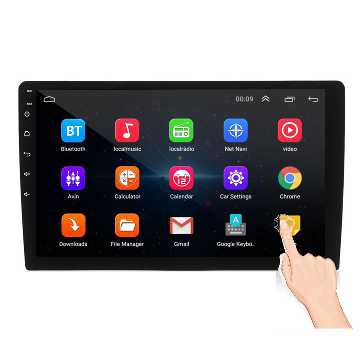 iMars 10.1 Inch 2Din for Android 10.0 Car Stereo Radio 2+32G IPS 2.5D Touch Screen MP5 Player GPS WIFI FM with Backup Camera