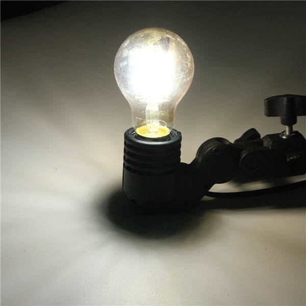 E27/E26 A19 6W COB Retro Edison Lamp Non-Dimmable LED Filament Bulb 110V