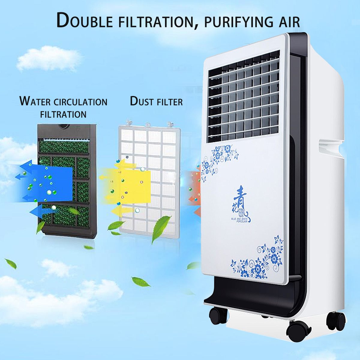 220V Portable Summer Mini Air Conditioner Cooling Artic Cooler Conditioning Fan 13