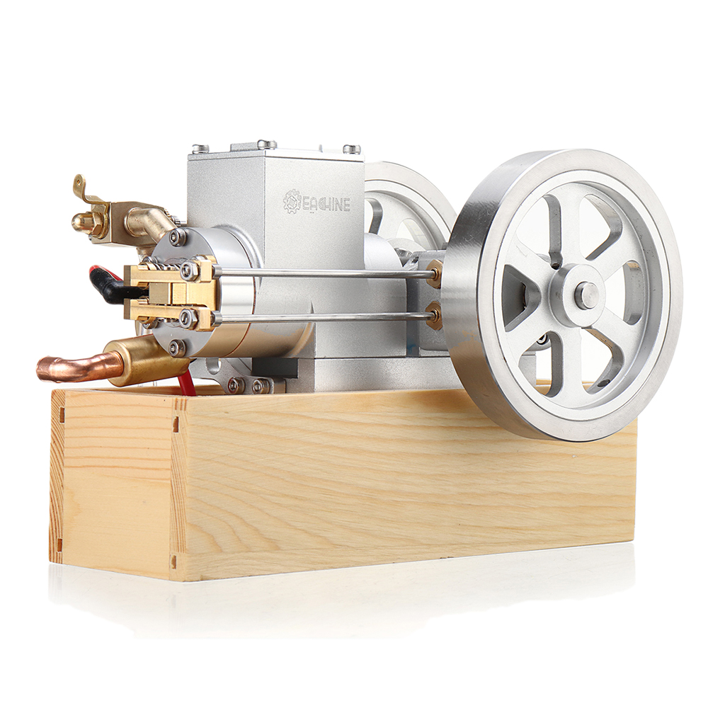Eachine ET8 Horizontal Hit and Miss Complete Gas Adjustable Speed Double Valve Engine Model STEM Upgrade Engine Toys